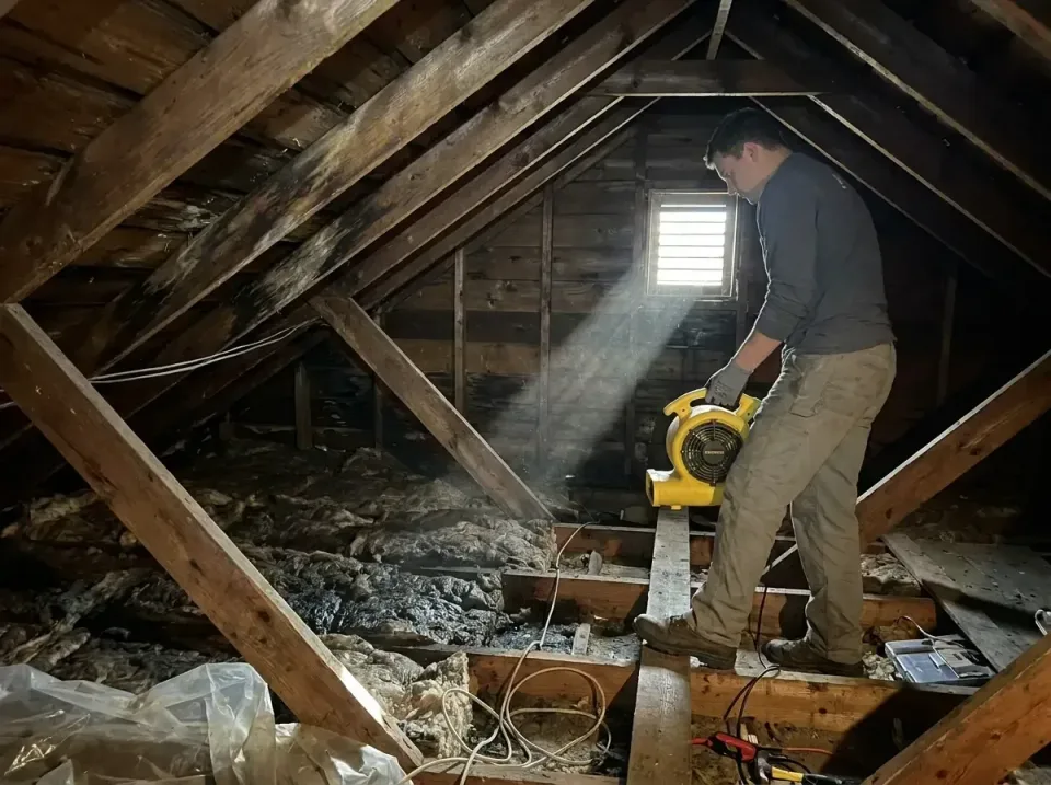 attic-water-damage-drying-proc-007 — frequently asked questions, Emergency Water Extraction & 24/7 Flood Response in Howard,…